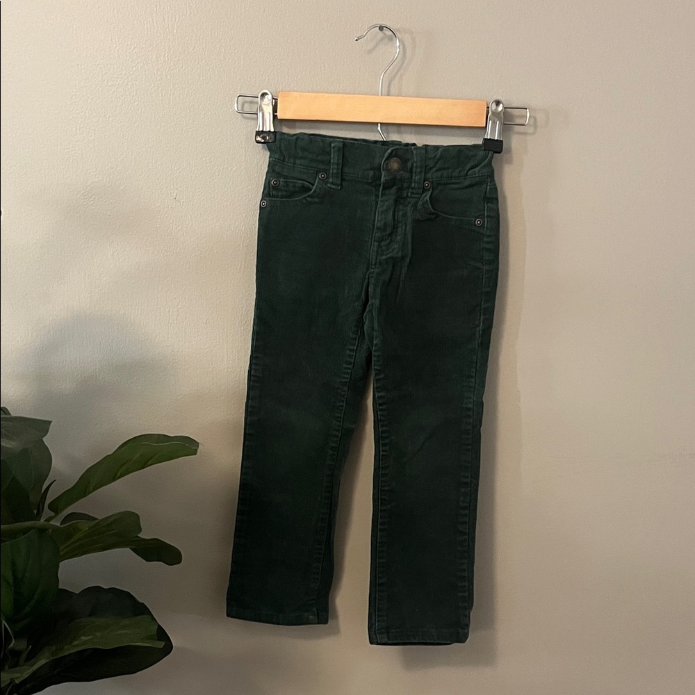 Dark Green Corduroy Janie and Jack Pants